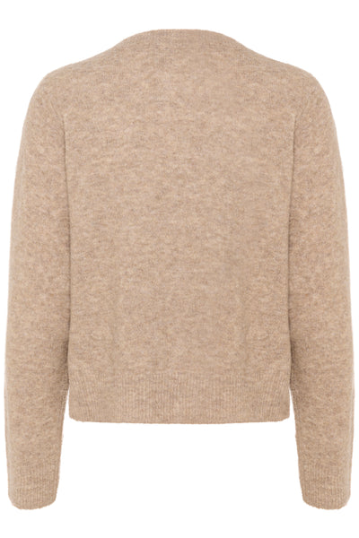 KBNoabelle Plain Cardigan WALNUT - 10105345 Thumbnail