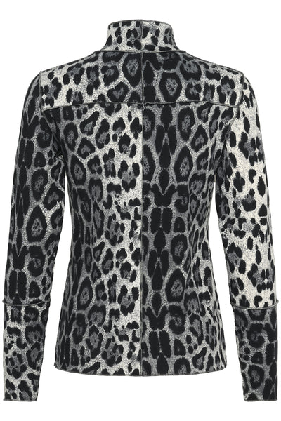 KBPavie Kiri Blouse Animal Grey Print - 10105472 Thumbnail