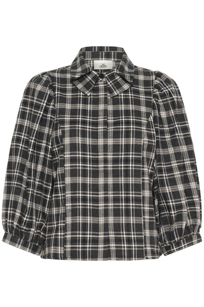 KBBelis Frosty Blouse Thunderstorm Check - 10105622 Thumbnail