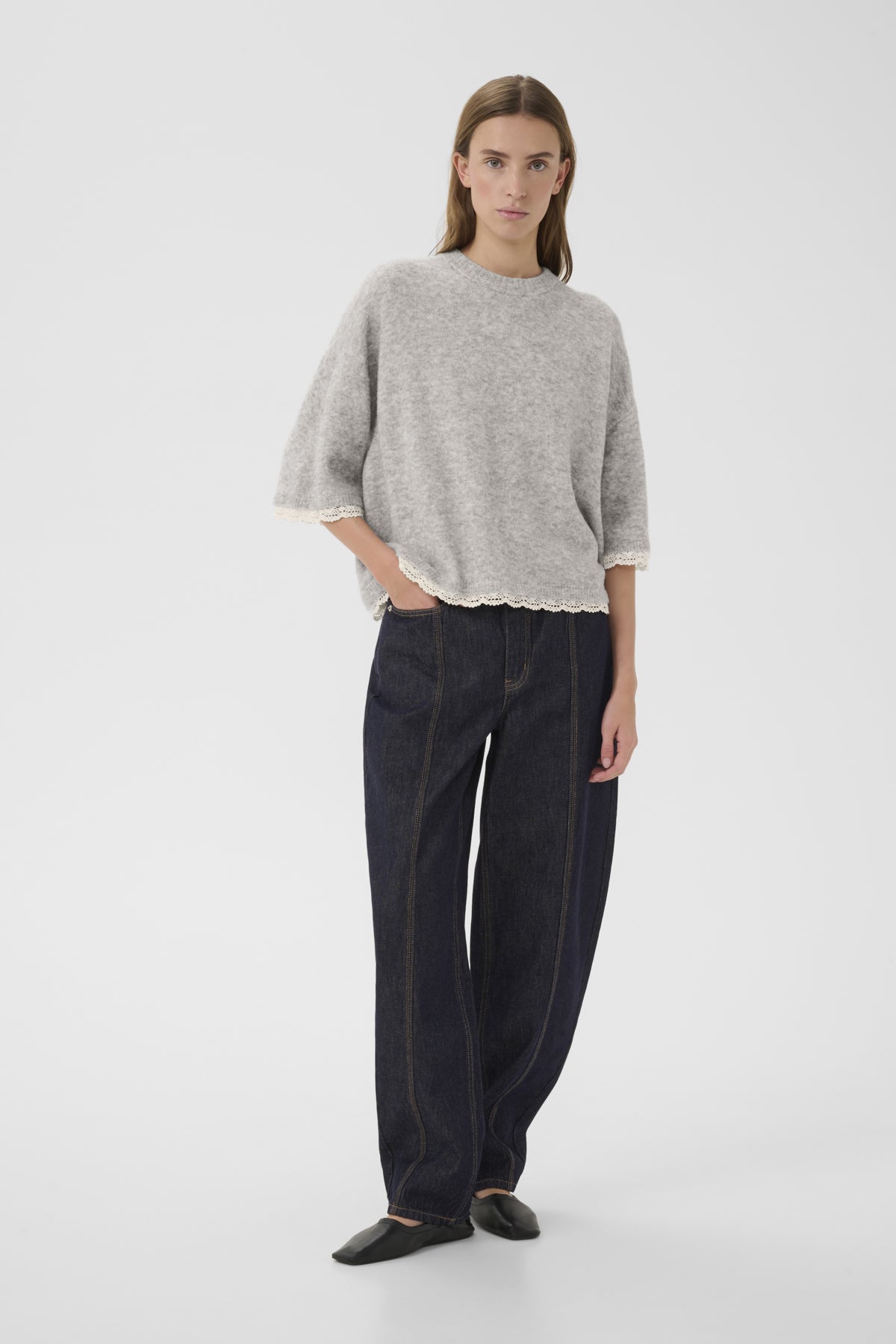 KBEris O-neck Grey Melange - 105059 - 10105832
