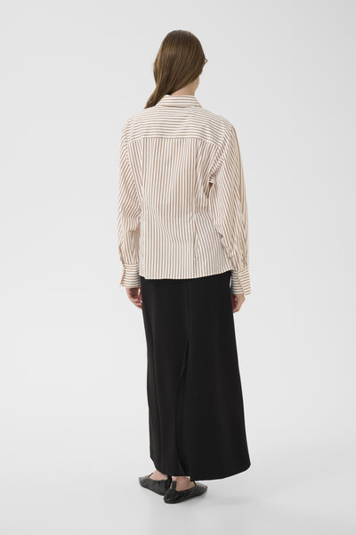 KBElmira Shirt Cinnamon Stripe - 109217 - 10105867 Thumbnail