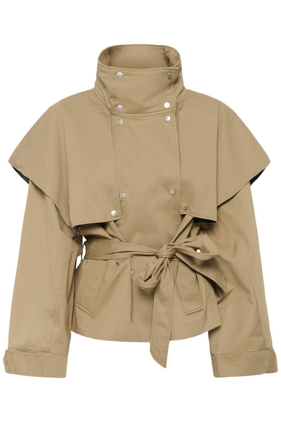 KBDana Short Trench Jacket Chinchilla - 171109 - 10105927 Thumbnail