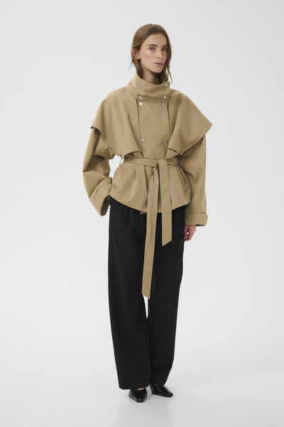 KBDana Short Trench Jacket Chinchilla - 171109 - 10105927 Thumbnail