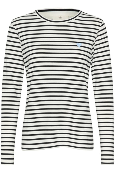 Liddy T-Shirt Chalk/Black-Windsurfer Heart Thumbnail