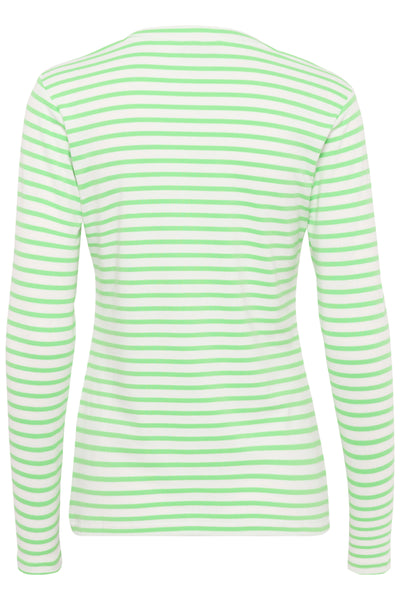 Liddy T-Shirt Chalk/Green- Grey Heart Thumbnail