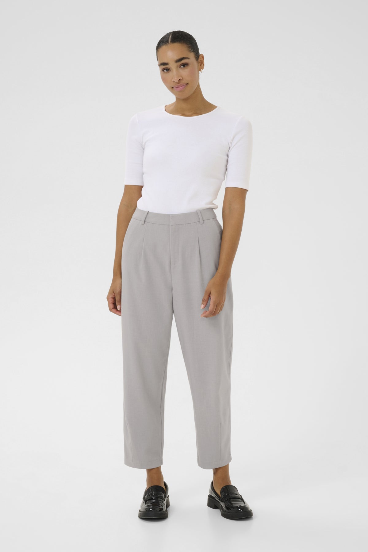 KAmerle Pants Suiting Grey Melange - 10504769