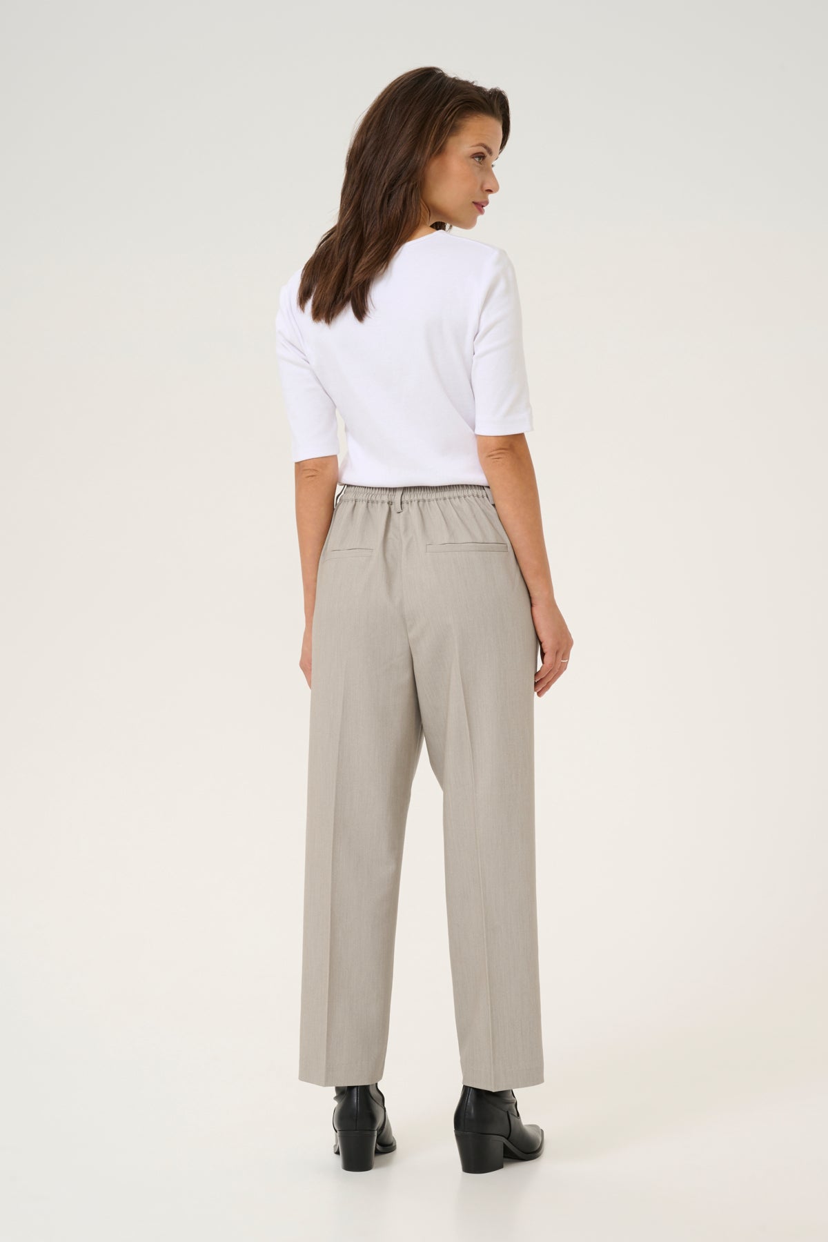 KAsakura HW Cropped Pants Elephant Skin - 10506127