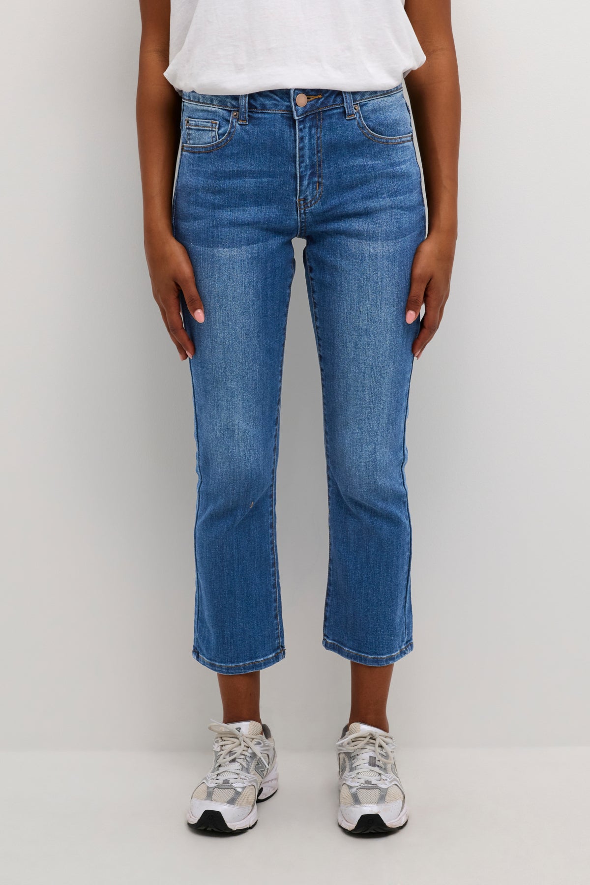 KAsinem Jeans Cropped Medium Blue Denim - 10506133