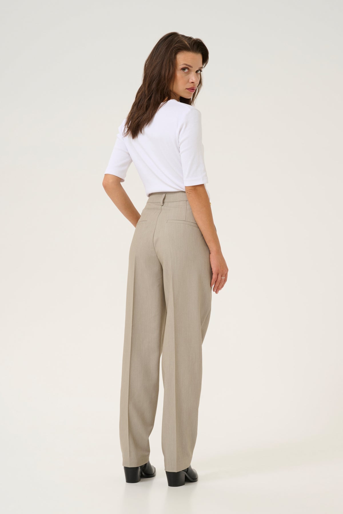 KAsakura HW Zipper Pants Elephant Skin - 10507770