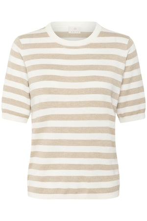 KAlizza Striped Knit Chalk/Feather Grey Mel. Stripe