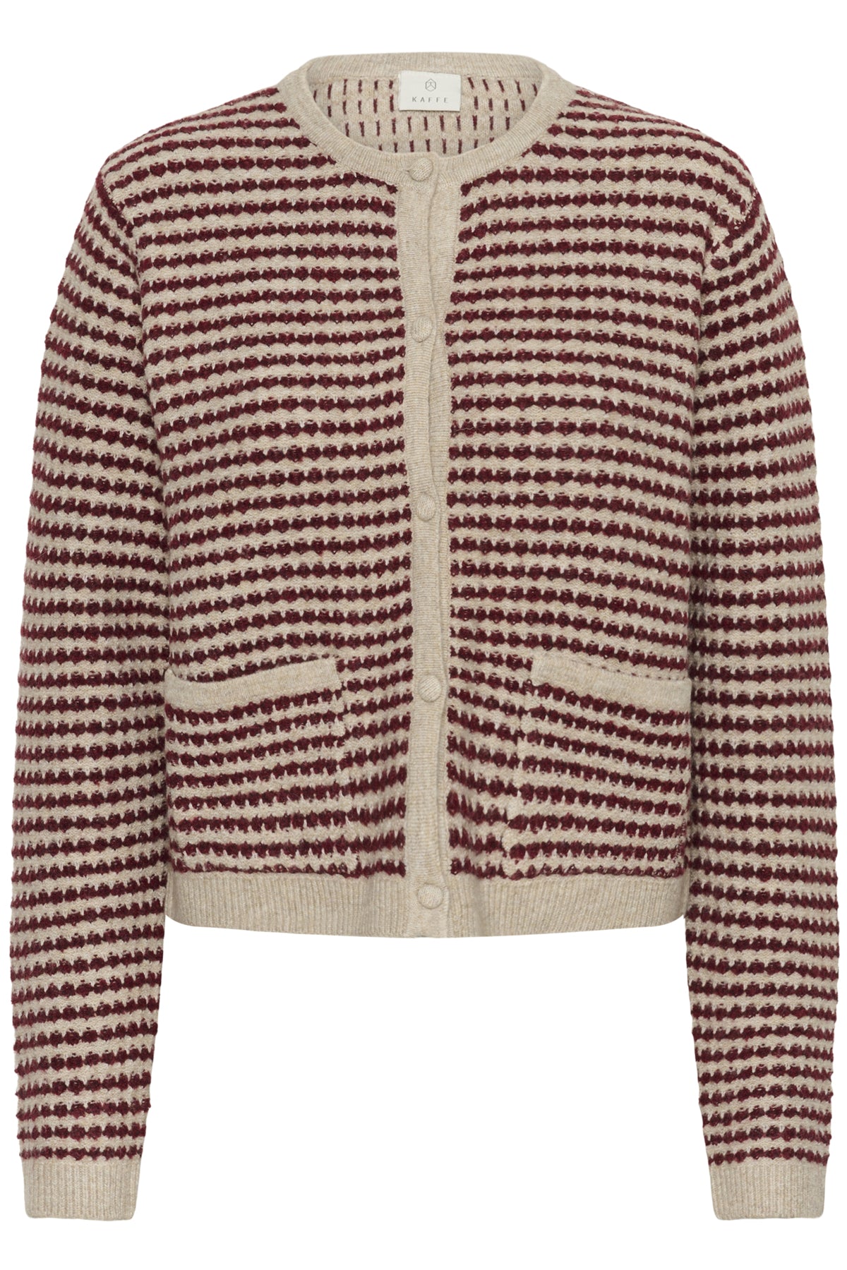 KAellery Knit Cardigan Feather gray mel./windsor wine - 10509031