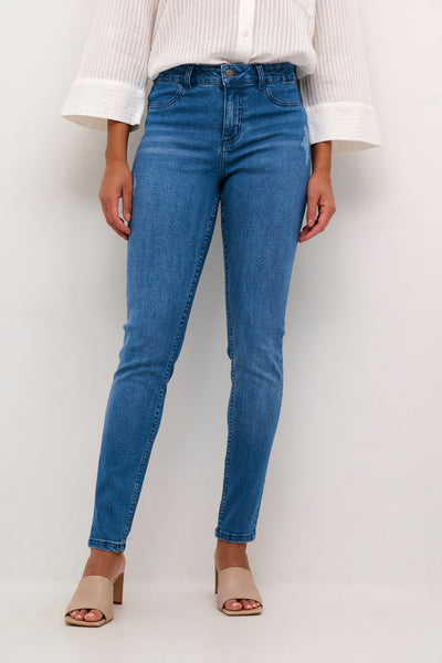 KAlaurine Jeans Washed/Destroyed Blue Denim - 10509407 Thumbnail