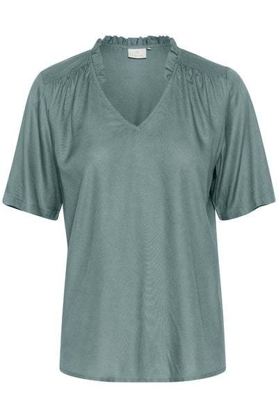 KAtina Solid Blouse Balsam Green - 10509457 Thumbnail
