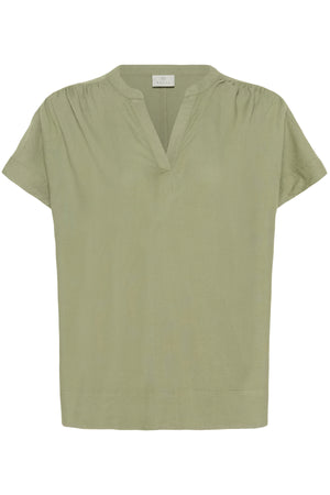 KAmilia Wing SL Blouse Oil Green - 10509670