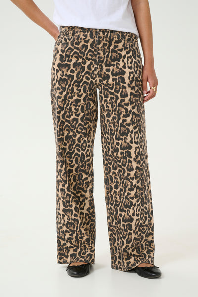 KAleonora Jeans Naturel Leopard Print - 10509818 Thumbnail