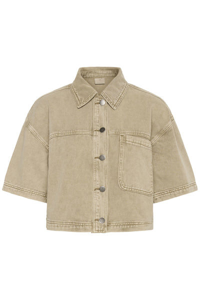 KArania Denim Shirt Washed Light Brown Denim - 10509870 Thumbnail