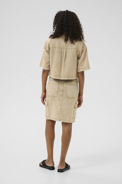 KArania Denim Shirt Washed Light Brown Denim - 10509870 Thumbnail