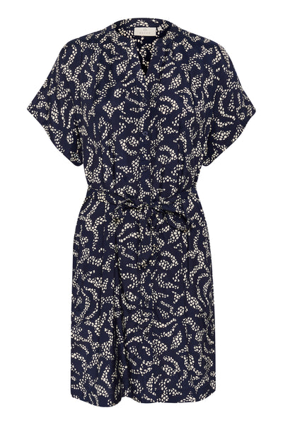 KAbarton Shirt Dress Midnight Marine Lace Print - 10509919 Thumbnail