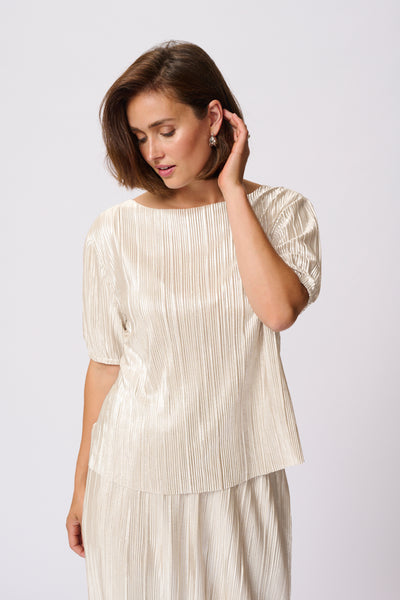 KAgalexi Blouse Silver metal / feather gray - 10510001 Thumbnail