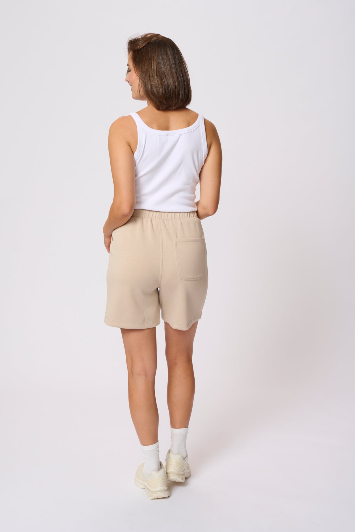 KAannika Jersey Shorts Feather Gray - 10510002
