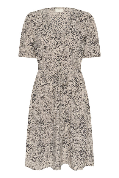 KAliana Short Dress Abstract Leopard - 10510014 Thumbnail