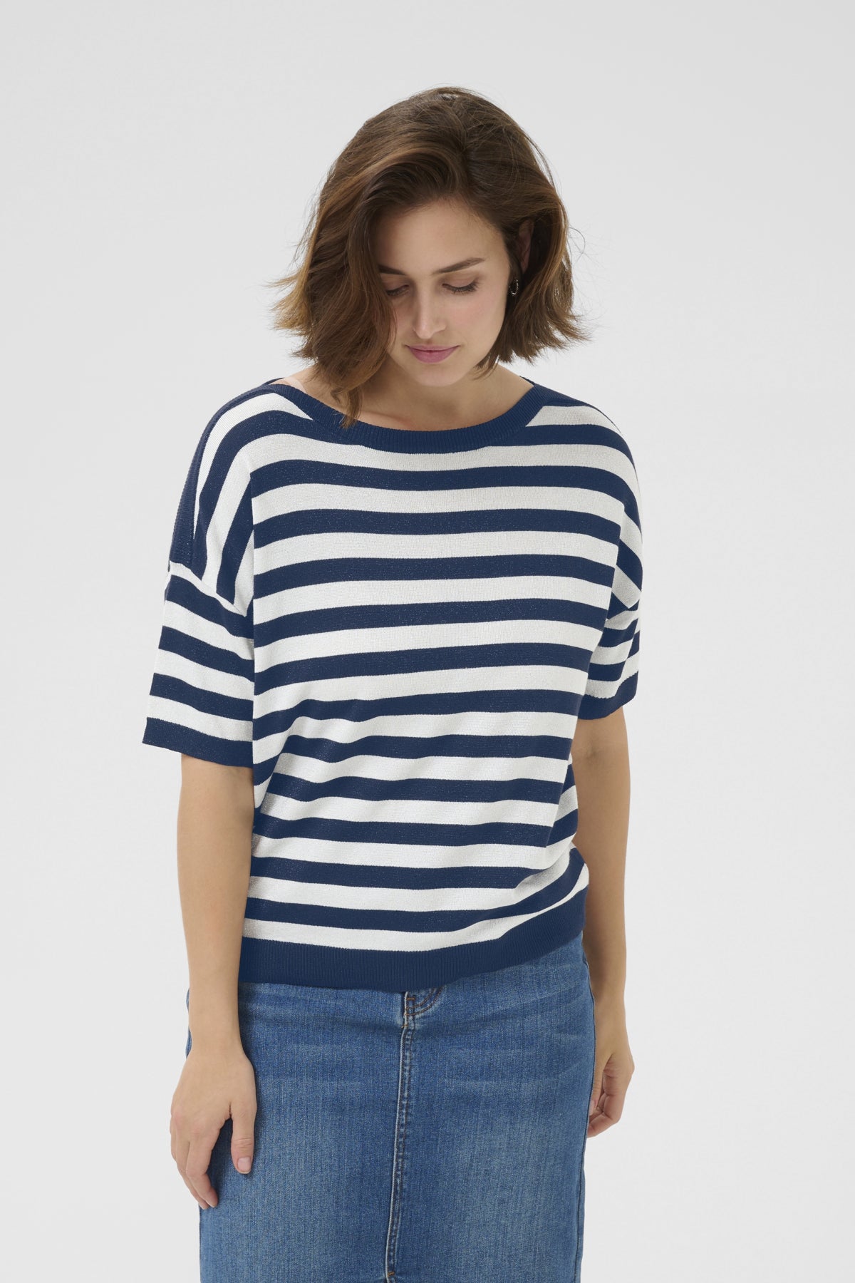 KAregina Striped Pullover Midnight/chalk Stripe - 10510053