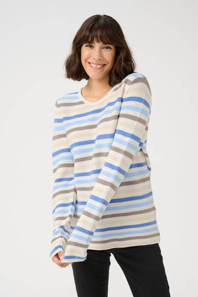 KAlinka Pullover Blue/Nature/Chalk Stripe Thumbnail