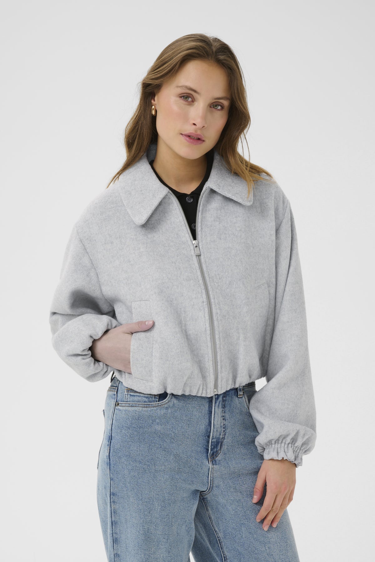 KAludovika Jacket Light Grey Melange - 10510197