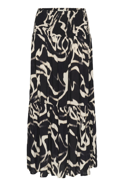 KAbeathe Skirt Black/Nature Organic Lines - 10510316 Thumbnail