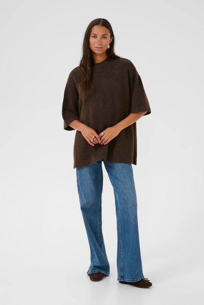 KAniel Pullover Chocolate Brown Melange - 10510479 Thumbnail