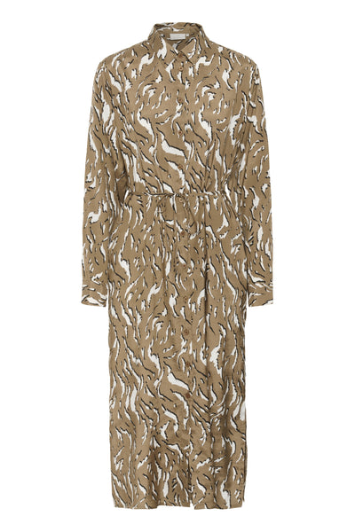 KAmille Shirt Dress Toasted Coconut Graphic Animal - 10510518 Thumbnail