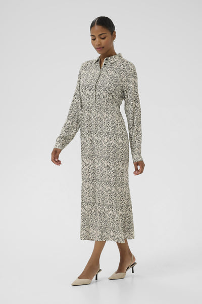 KAmiriam Shirt Dress Black Oyster/Turtledove Animal - 10510552 Thumbnail