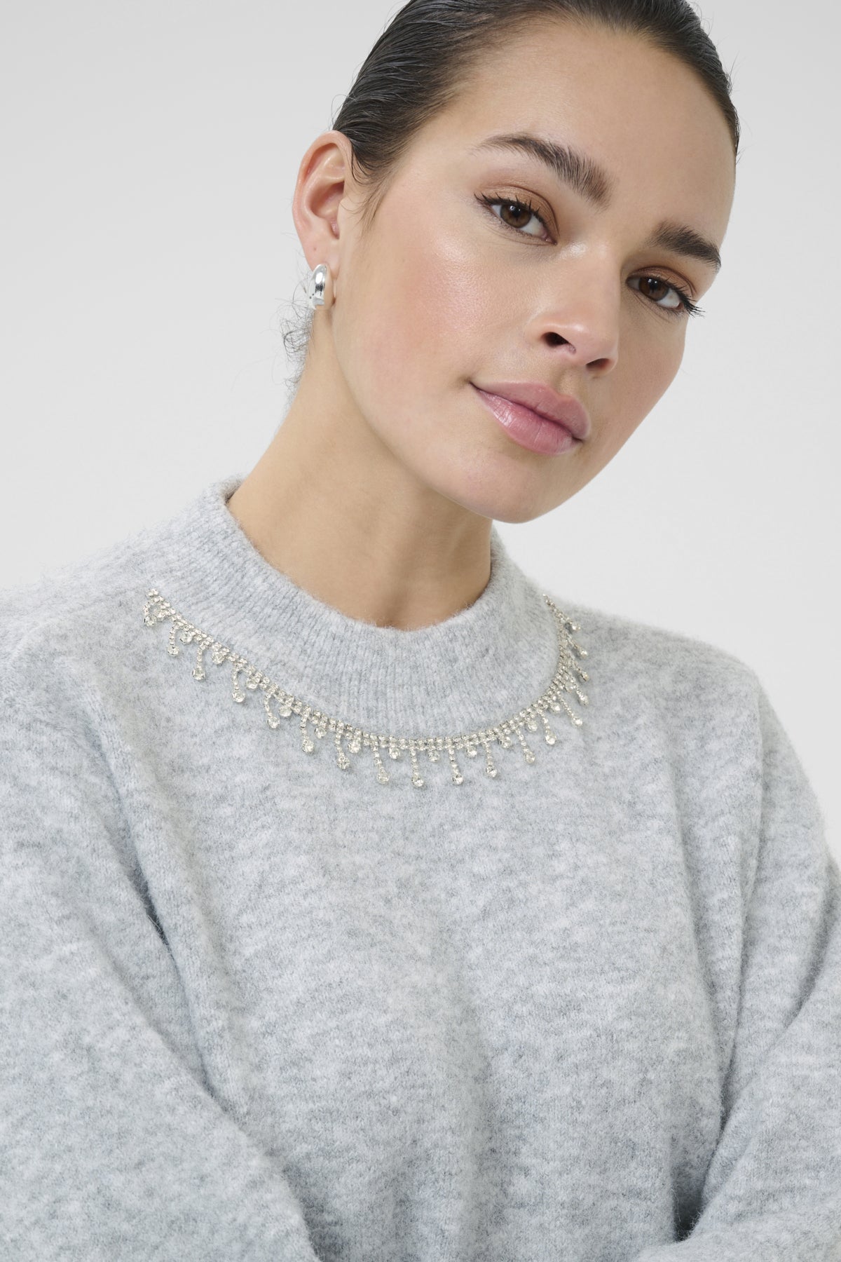 KAroxy Pullover Light Grey Melange - 10510623