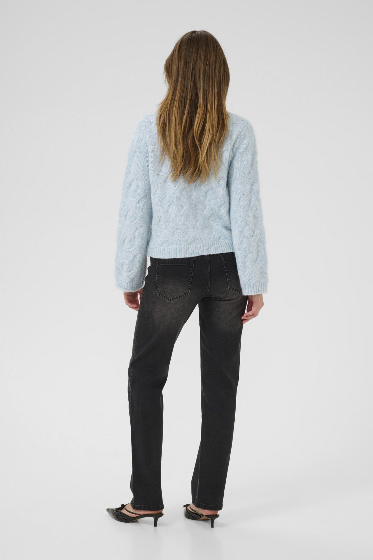 KAmartha Cardigan Windward Blue Melange - 10510626