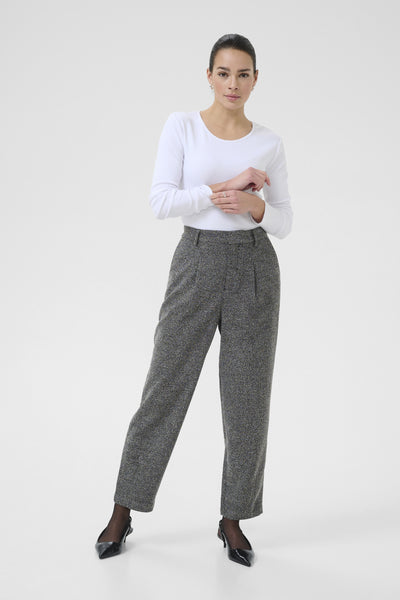 KAalba Pants Black Melange - 10510724 Thumbnail