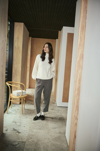 KAalba Pants Black Melange - 10510724 Thumbnail