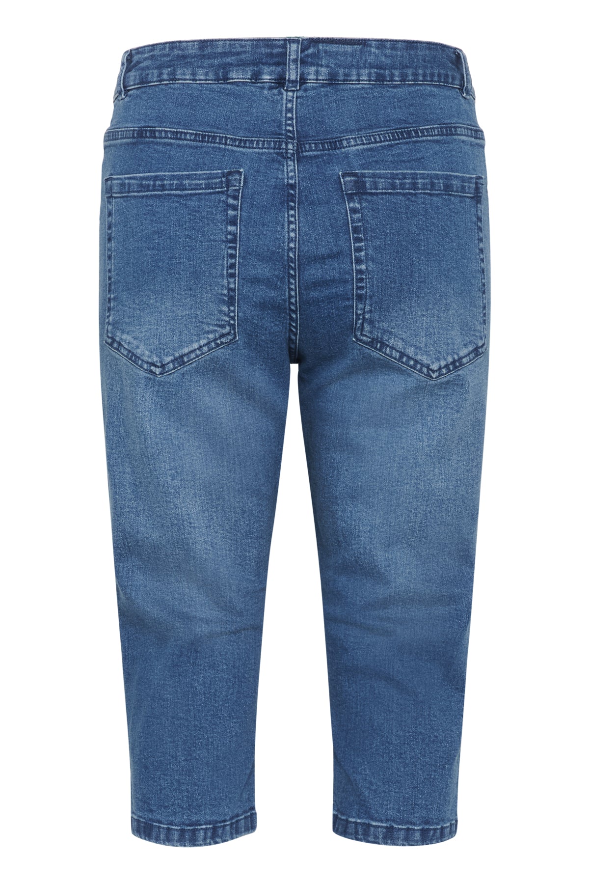 KAlaurine Capri Jeans Washed/Destroyed Blue Denim - 10510760