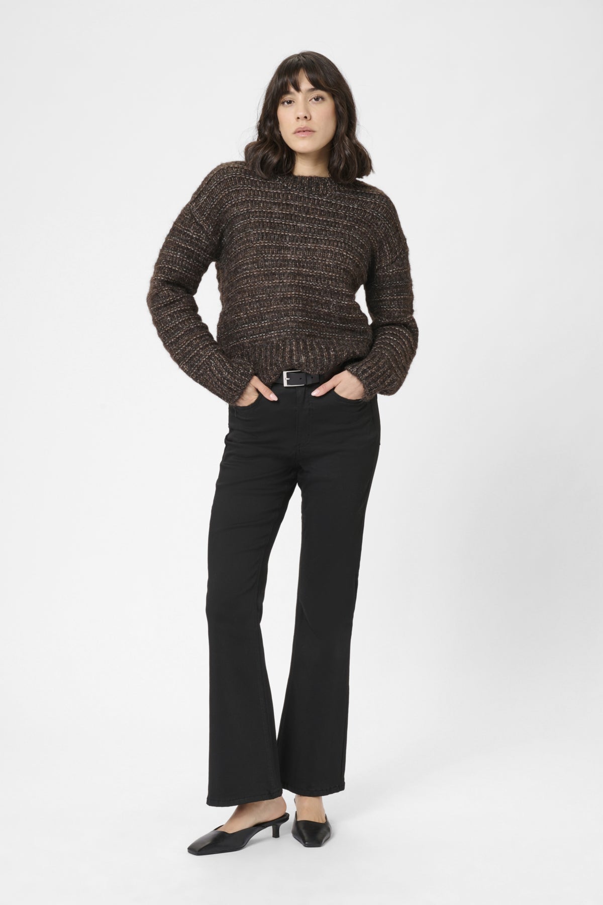 KAmarena Pullover Black Coffee Melange - 1911111 - 10510810
