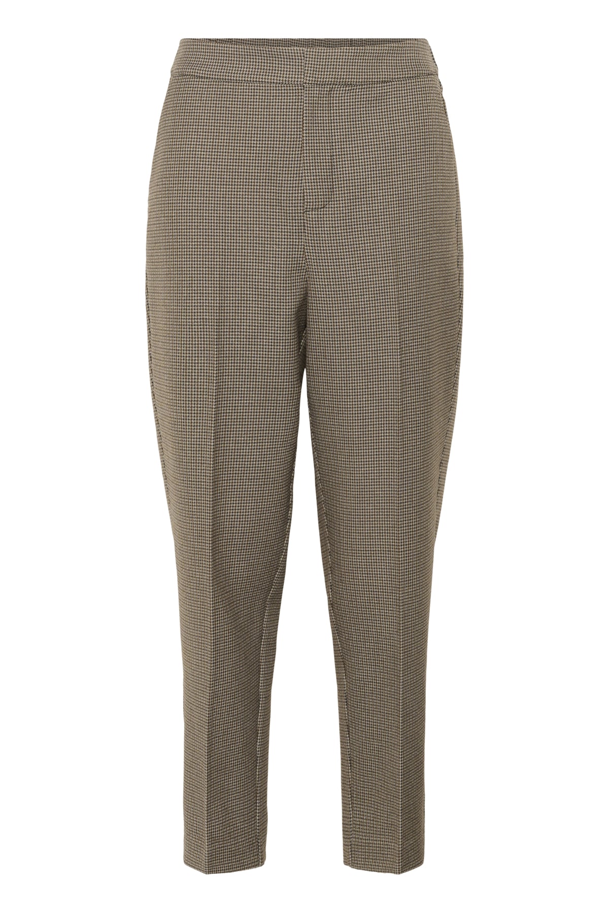 KAelyah Cropped Pants Beige / Black Petit Houndstoot - 10510848