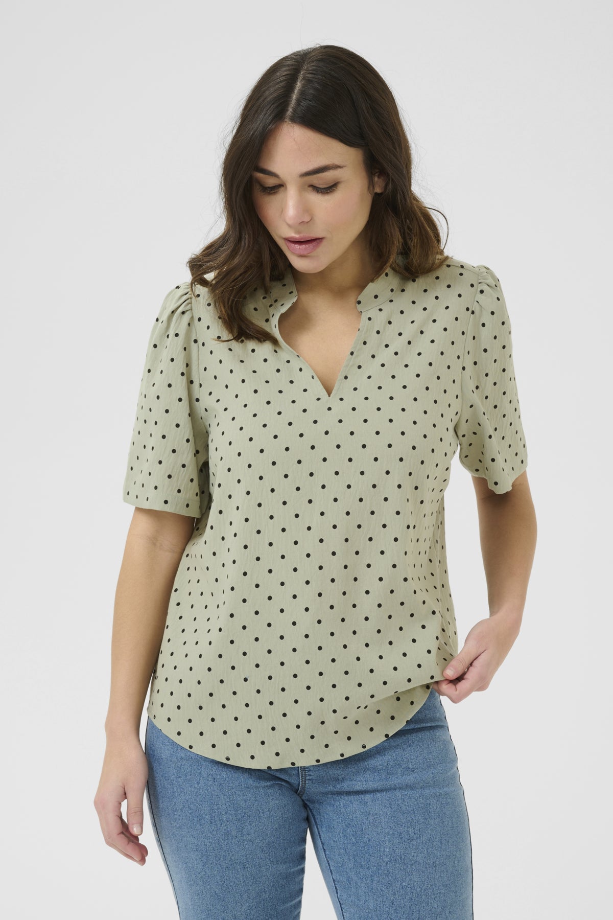 KArita Blouse Lily Pad/Black Deep Dot - 10510877