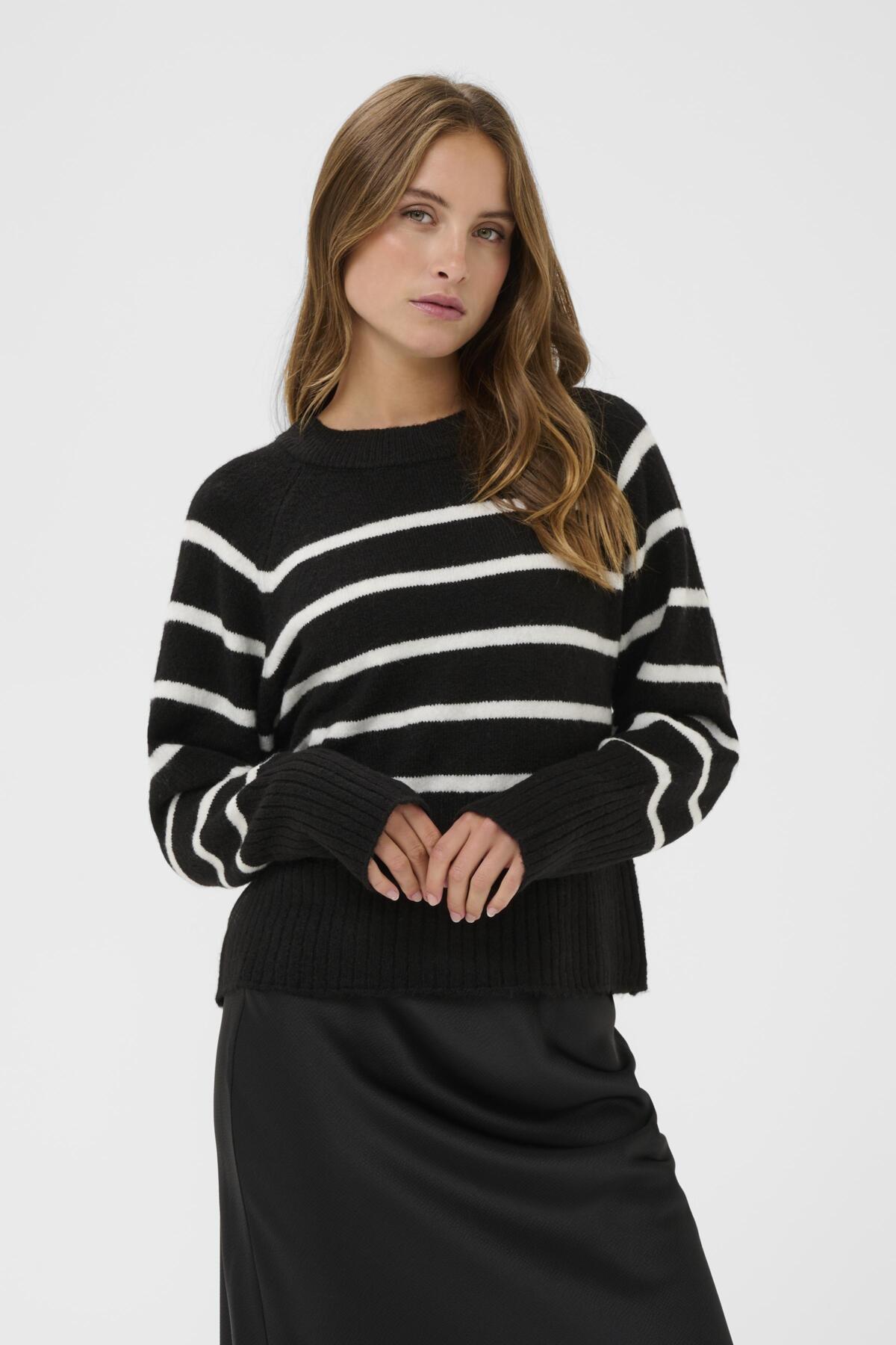 KAerin Knit Pullover Black Chalk Stripe - 108597 - 10510939