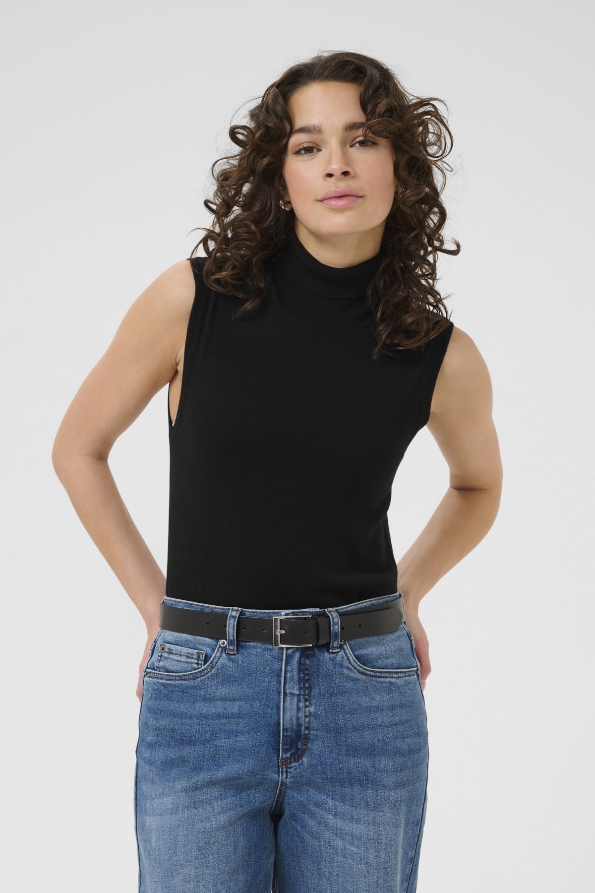 KAlizza Rollneck Top Black deep - 10510977