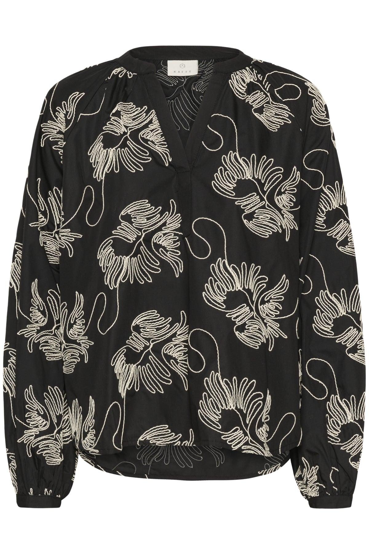 KAvinie Blouse Black Chalk Embroidery - 10883 - 10511096