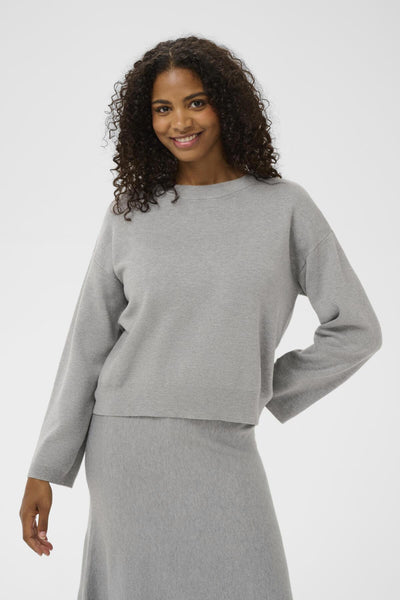 KAmalina Knit Pullover NO Grey Melange - 100123 - 10511110 Thumbnail