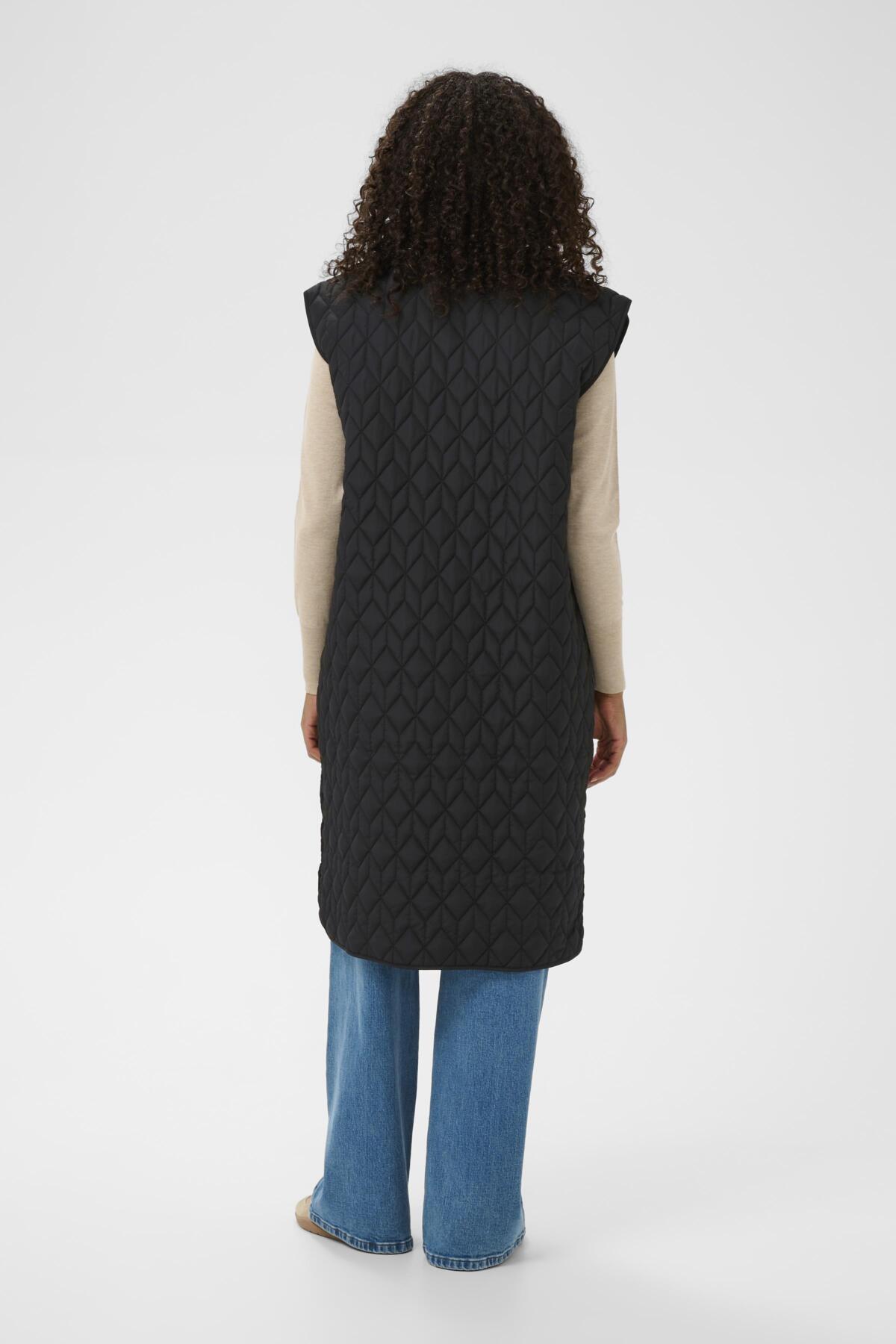 KAlelia Quilt Waist Coat Black Deep - 100121 - 10511127