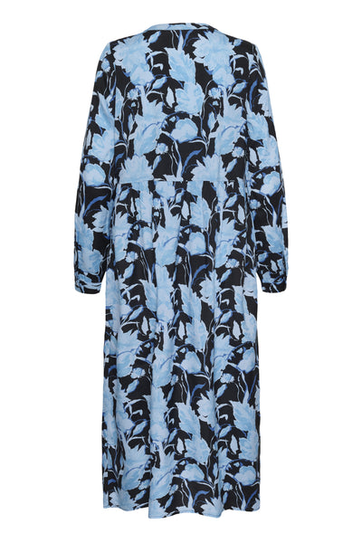 KAsasia Shirt Dress Blue Snake Flower - 108753 - 10511180 Thumbnail