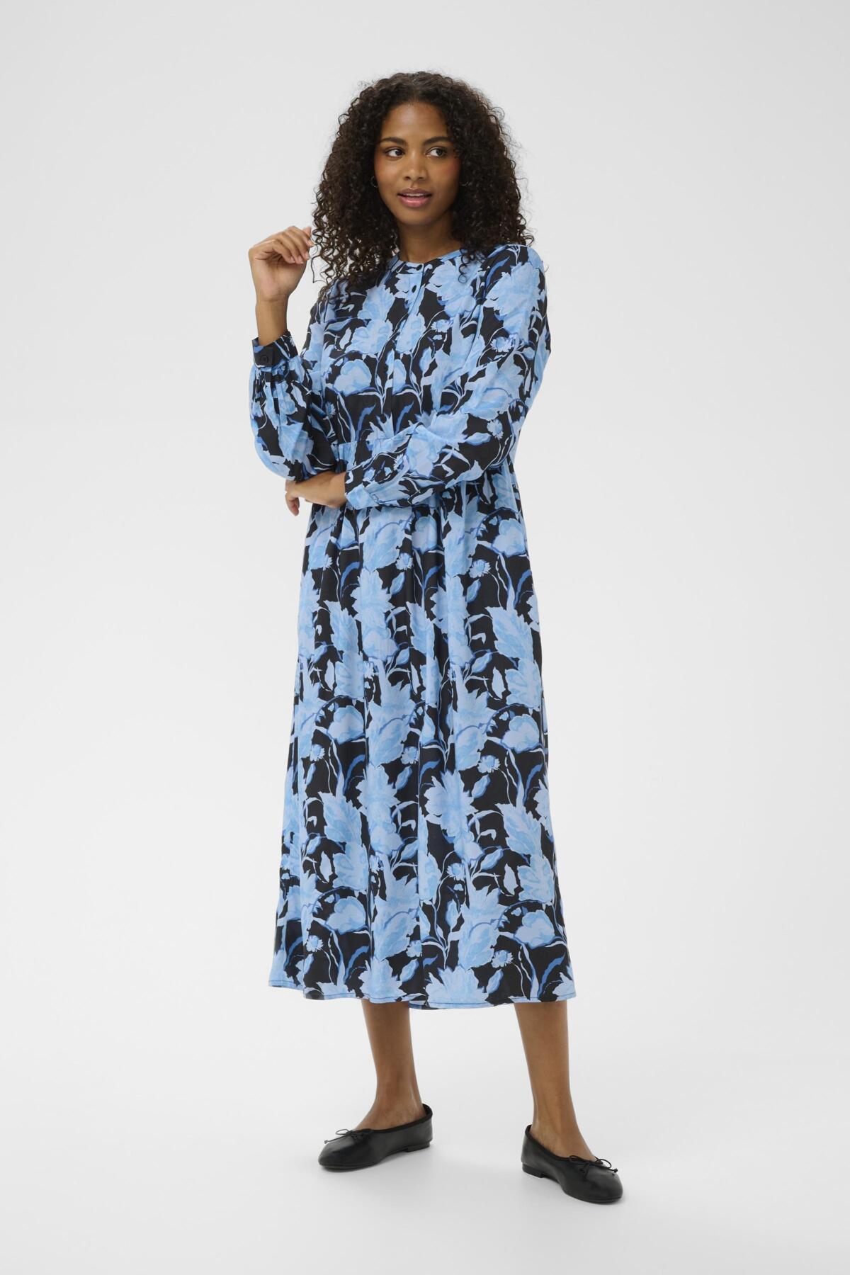 KAsasia Shirt Dress Blue Snake Flower - 108753 - 10511180