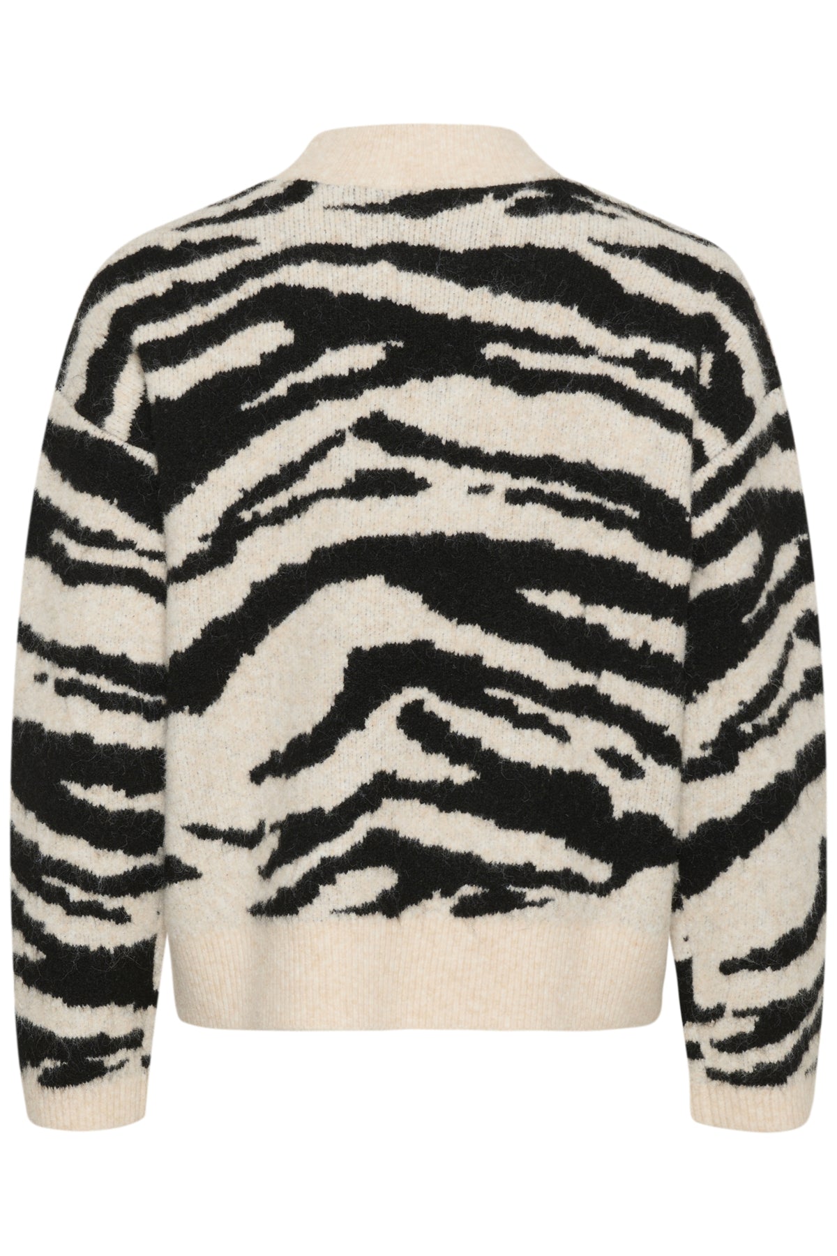 KAsandra Pullover LS Turtledove/Black Animal - 10511193