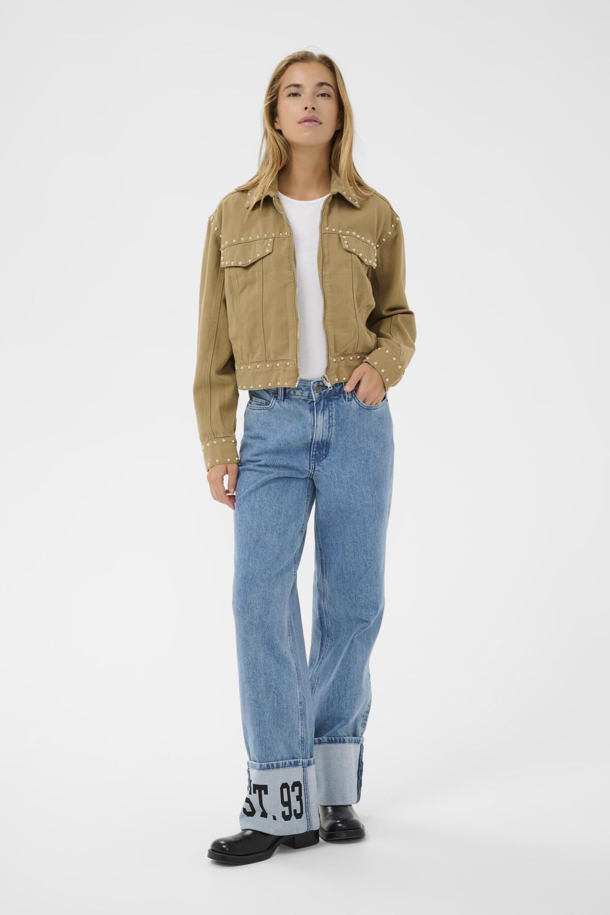 KAbrynn Twill Shirt Washed Petrified Oak Twill - 1 - 10511425