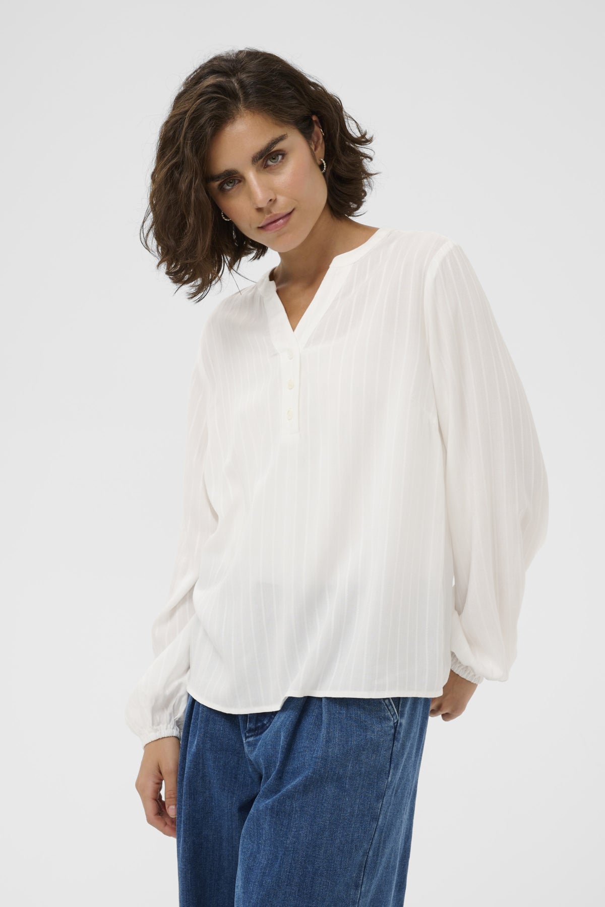 KAninna Blouse Chalk - 110602 - 10511571
